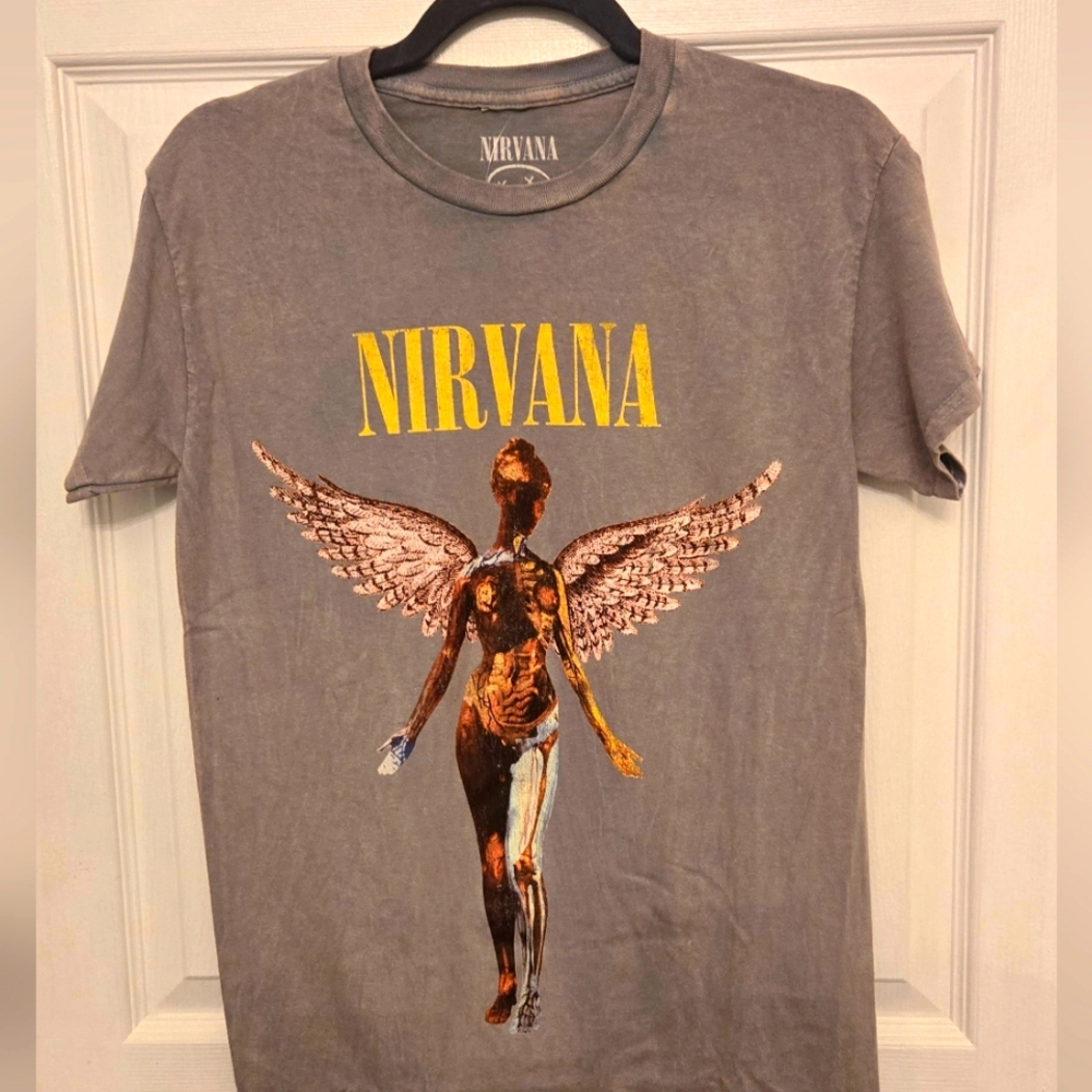 NWT Nirvana In Utero Gray Graphic T-Shirt